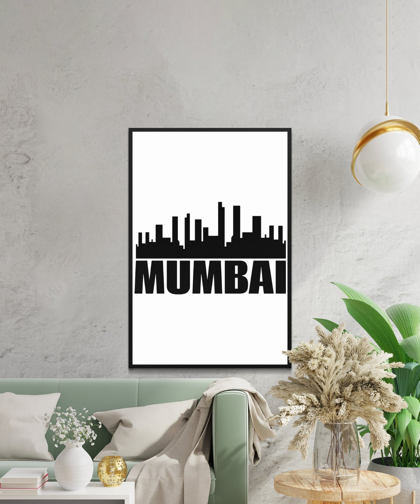 Mumbai Skyline Poster - Matte Paper