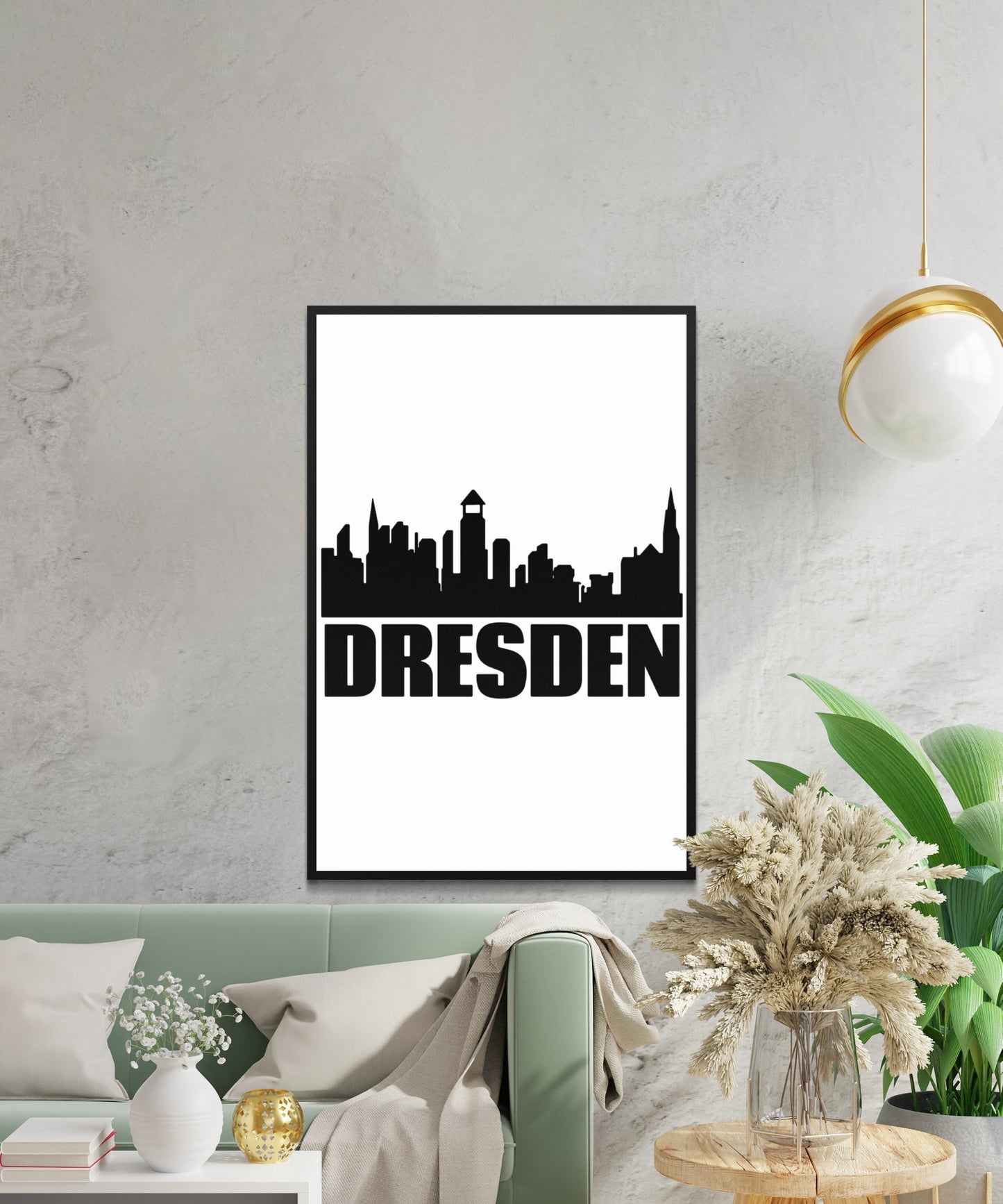 Dresden Skyline Poster - Matte Paper