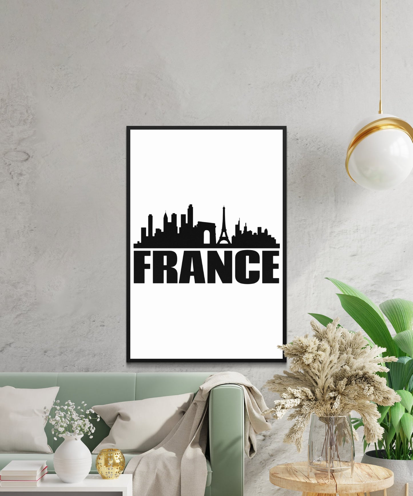 France Skyline Poster - Matte Paper