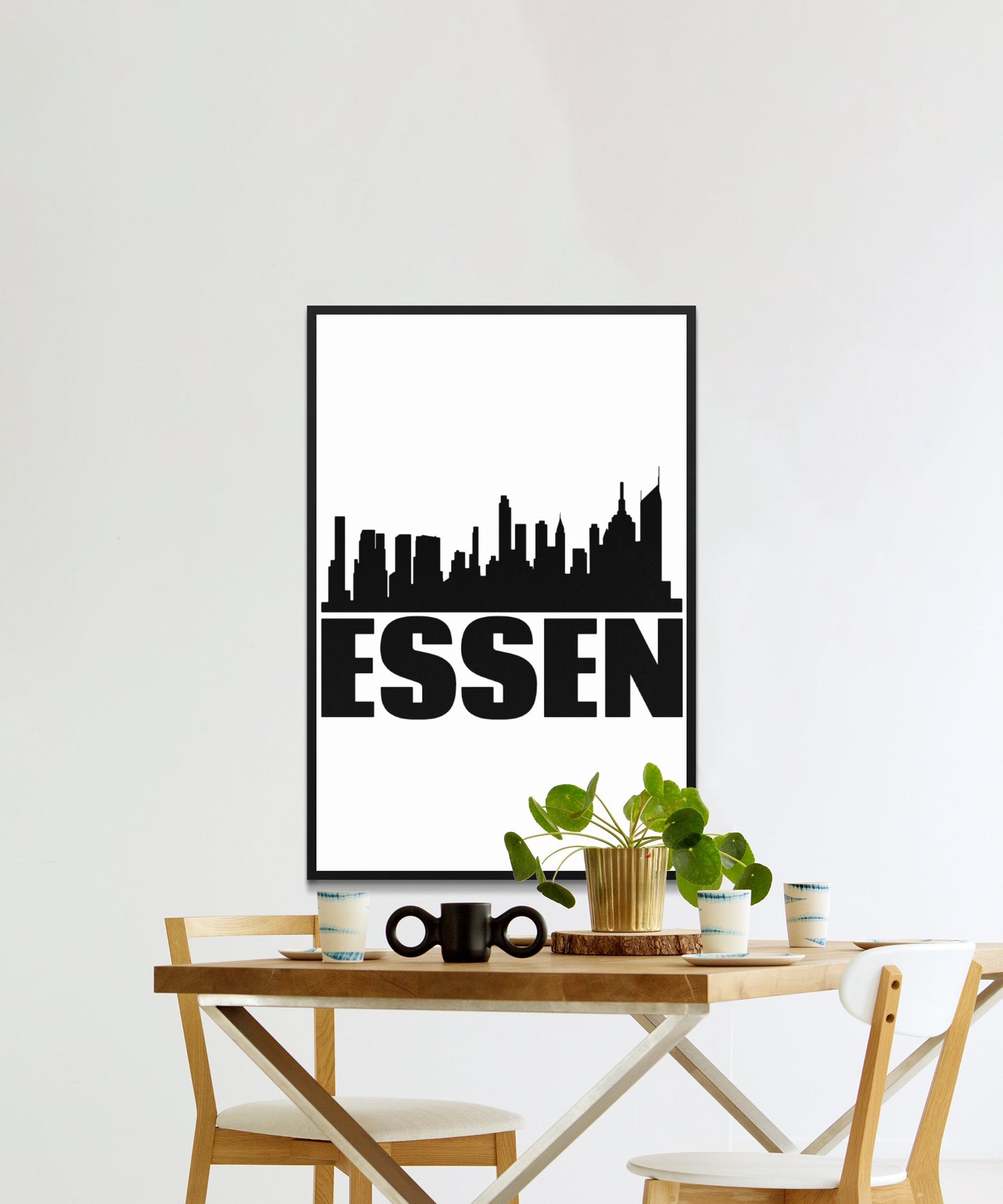 Essen Skyline Poster - Matte Paper