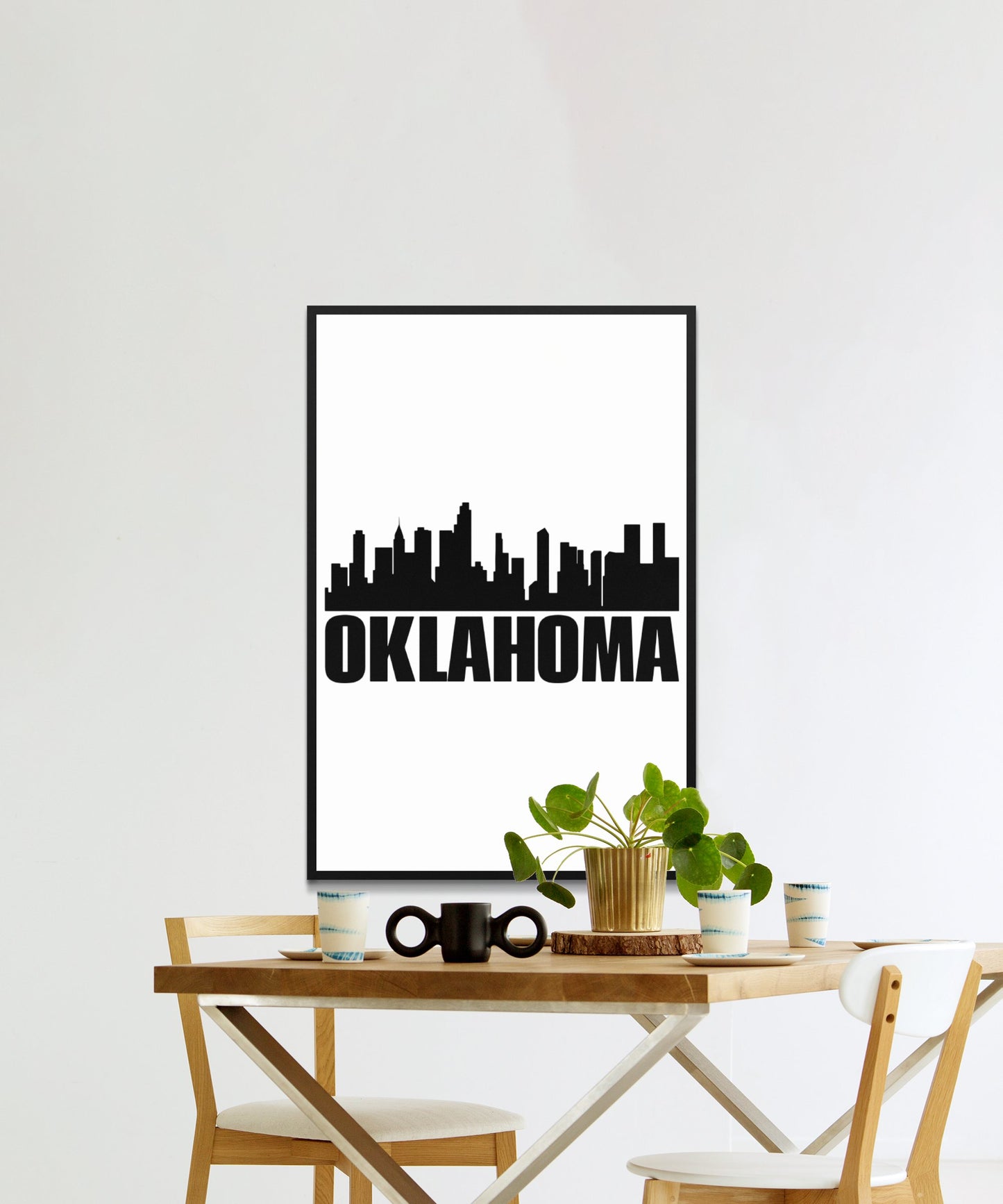 Oklahoma Skyline Poster - Matte Paper