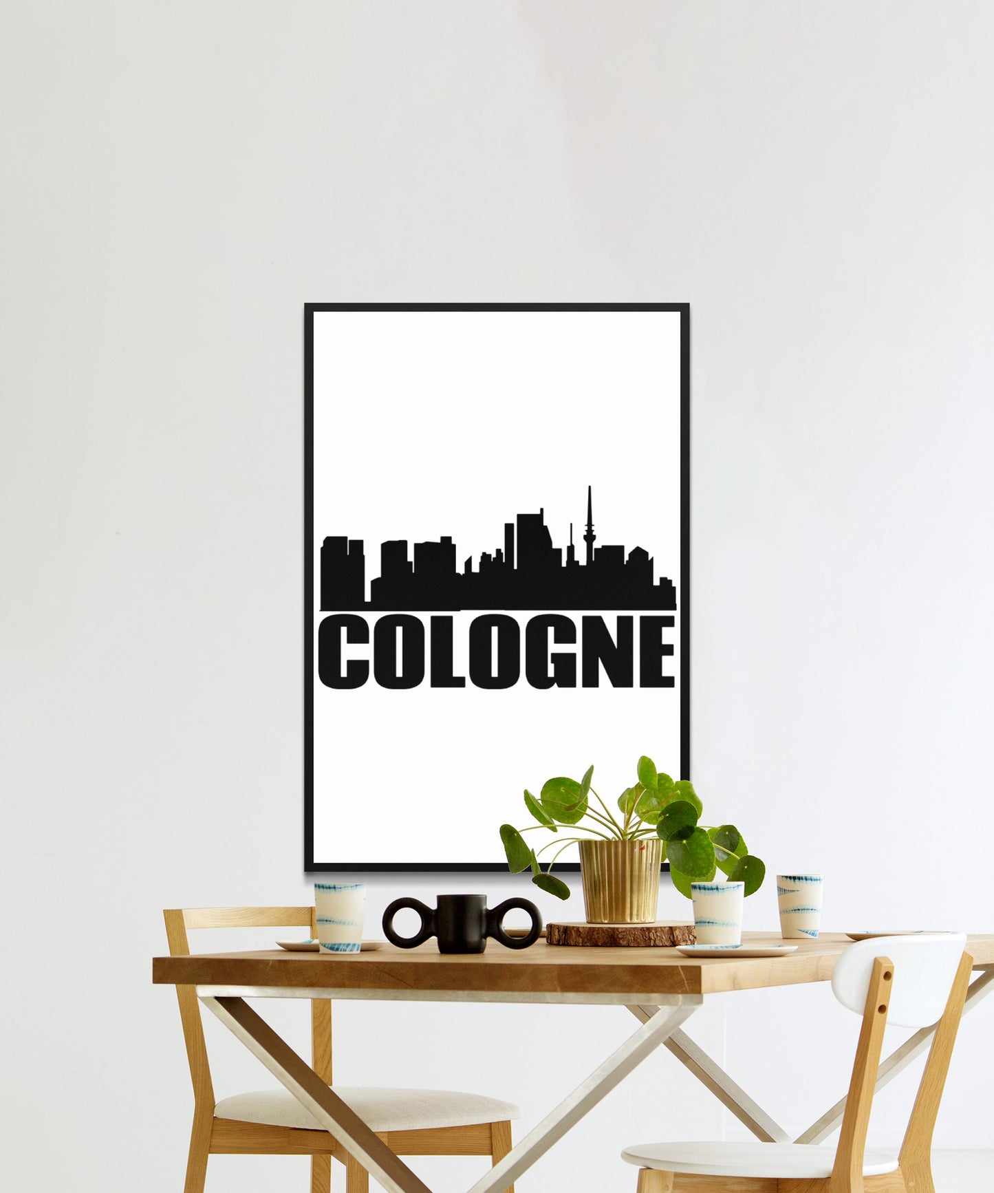 Cologne Skyline Poster - Matte Paper