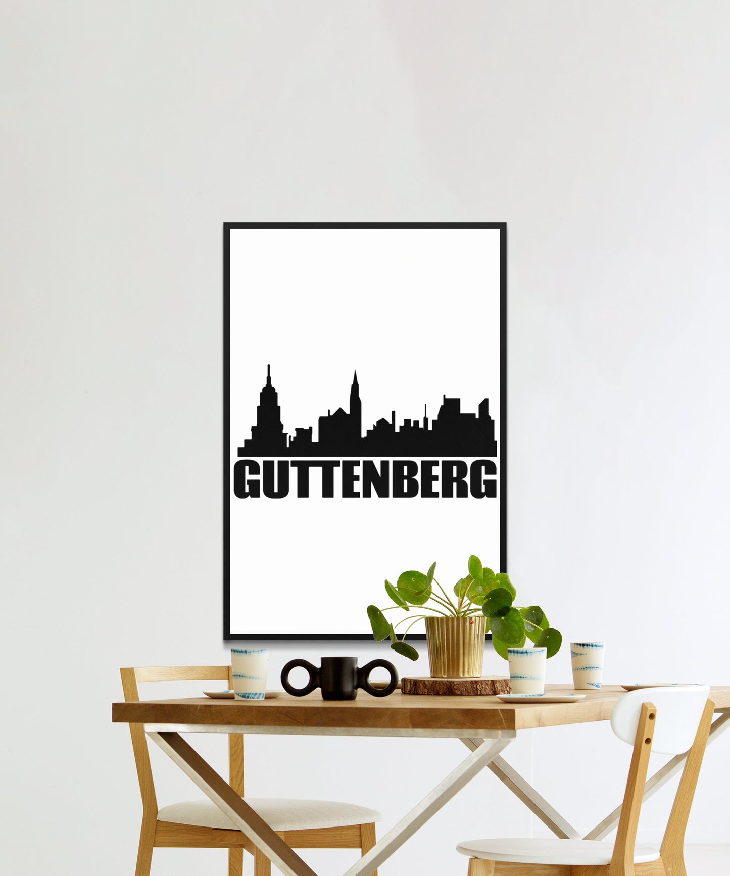Guttenberg Skyline Poster - Matte Paper