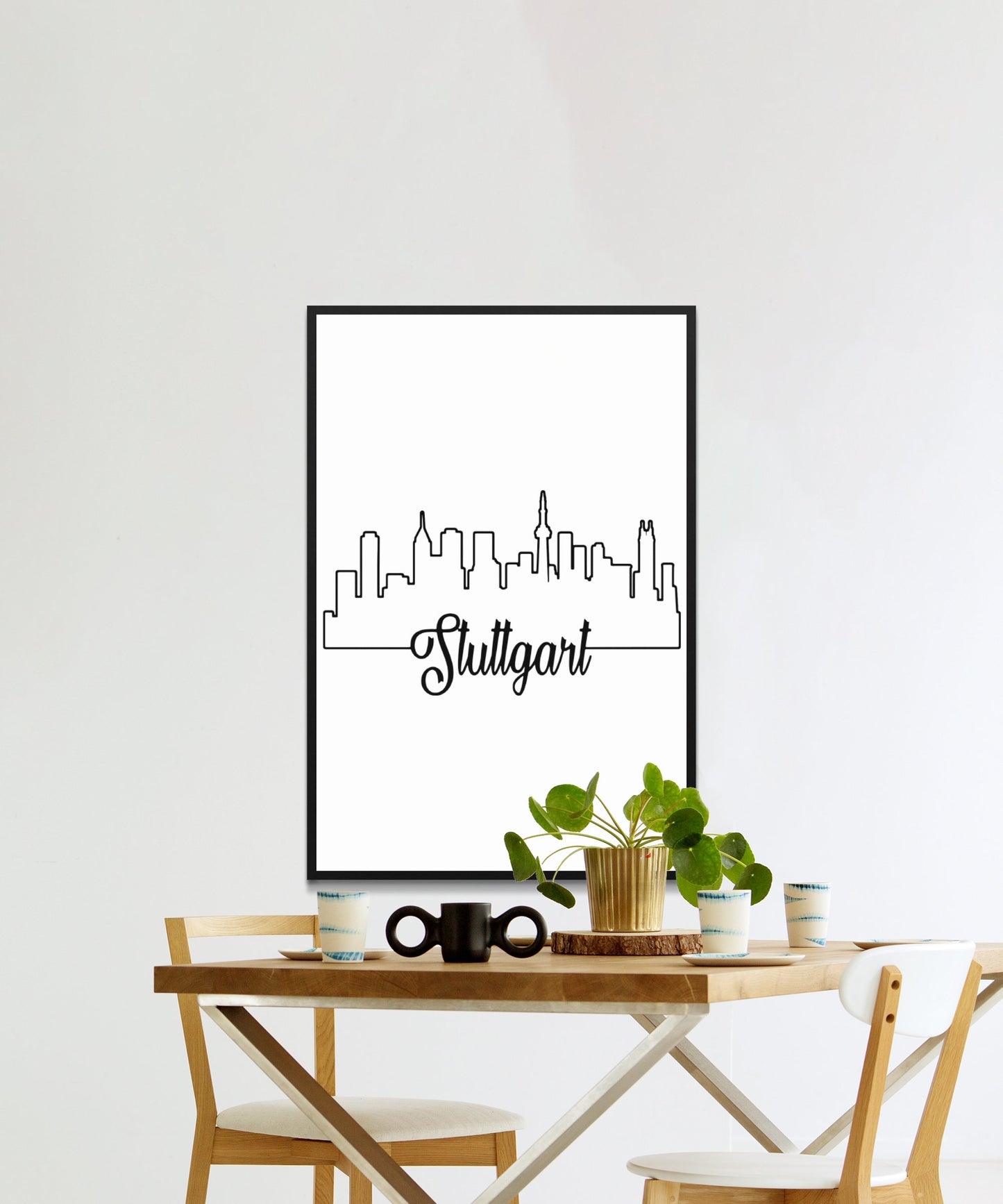 Stuttgart Skyline Poster - Matte Paper