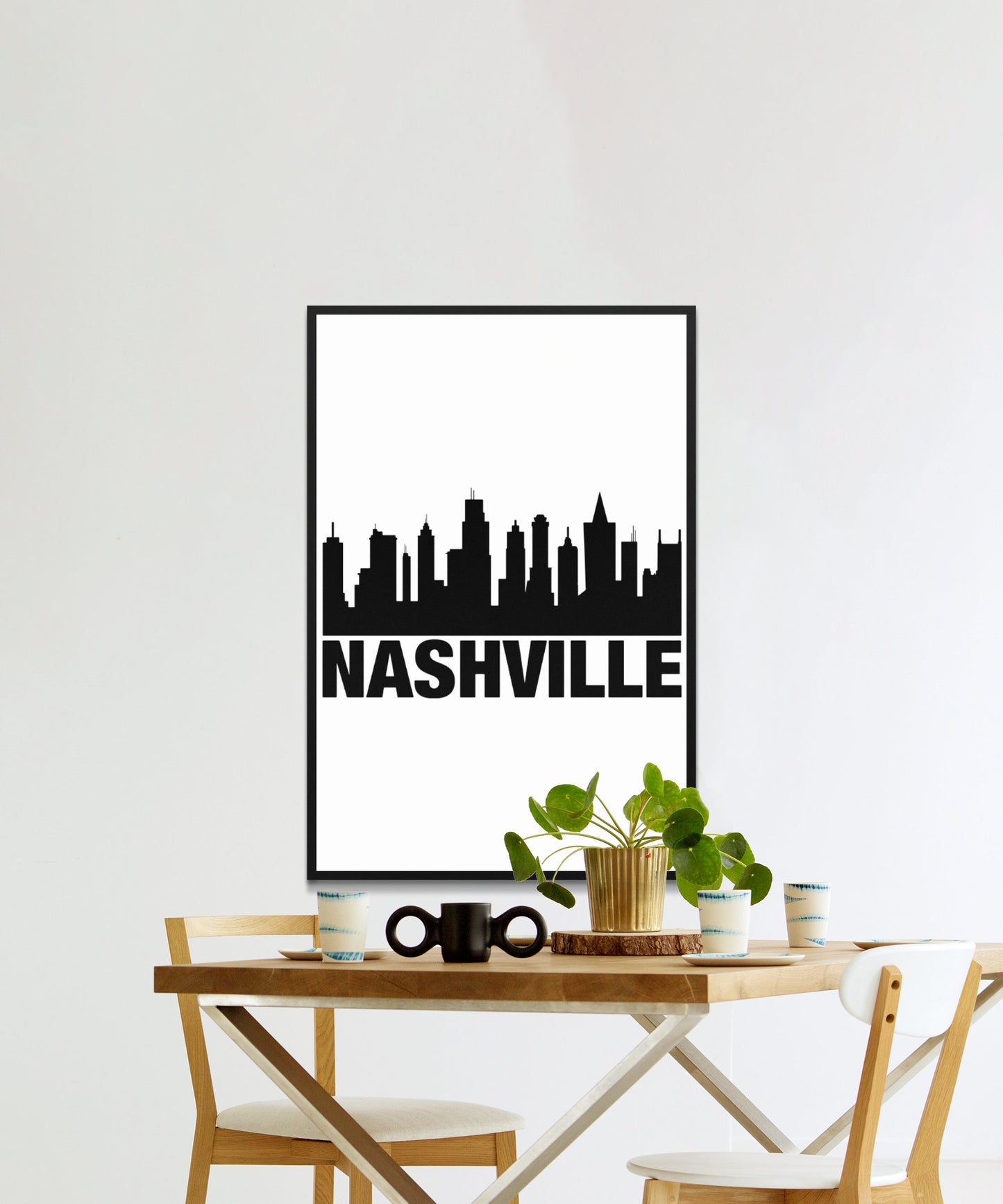 Nashville Skyline Poster - Matte Paper