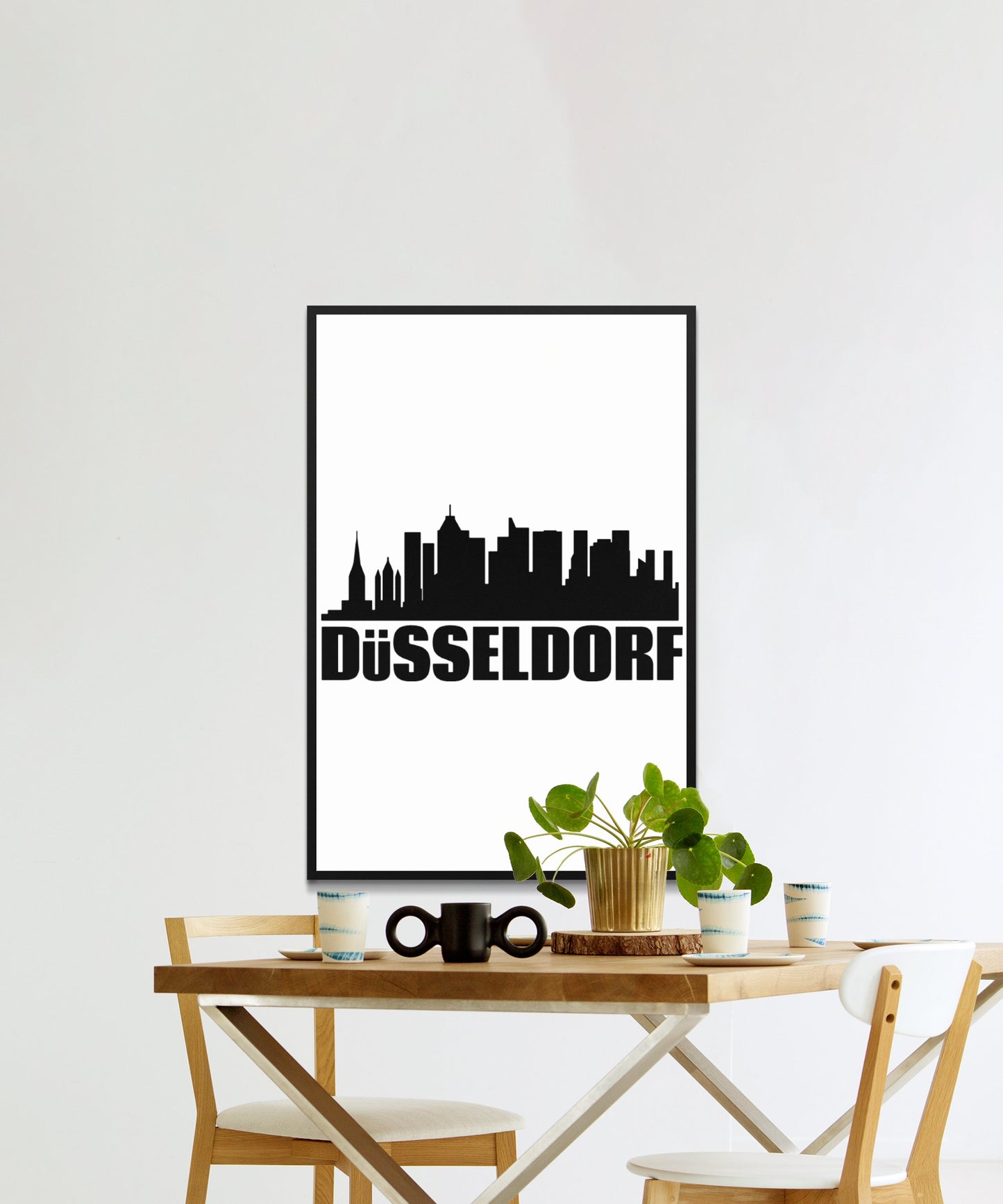 Dusseldorf Skyline Poster - Matte Paper