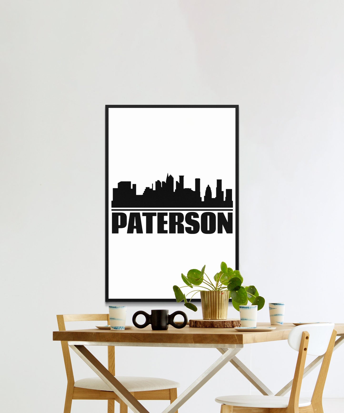 Paterson Skyline Poster - Matte Paper