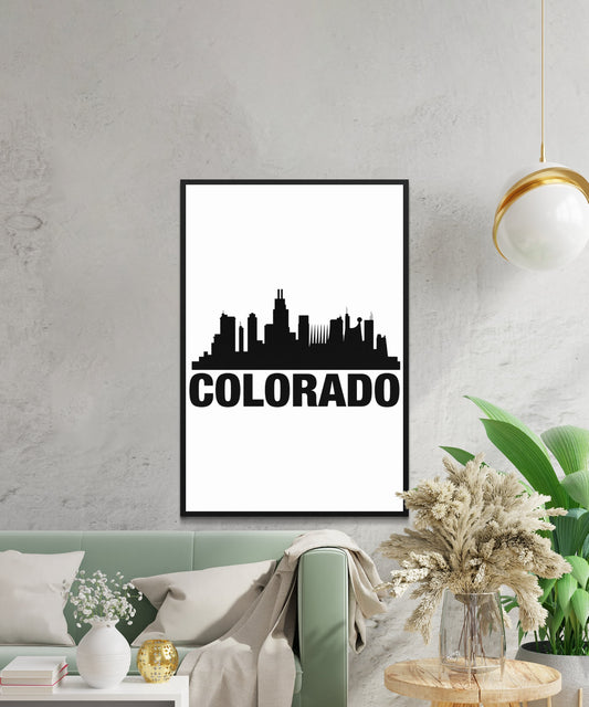 Colorado Skyline Poster - Matte Paper
