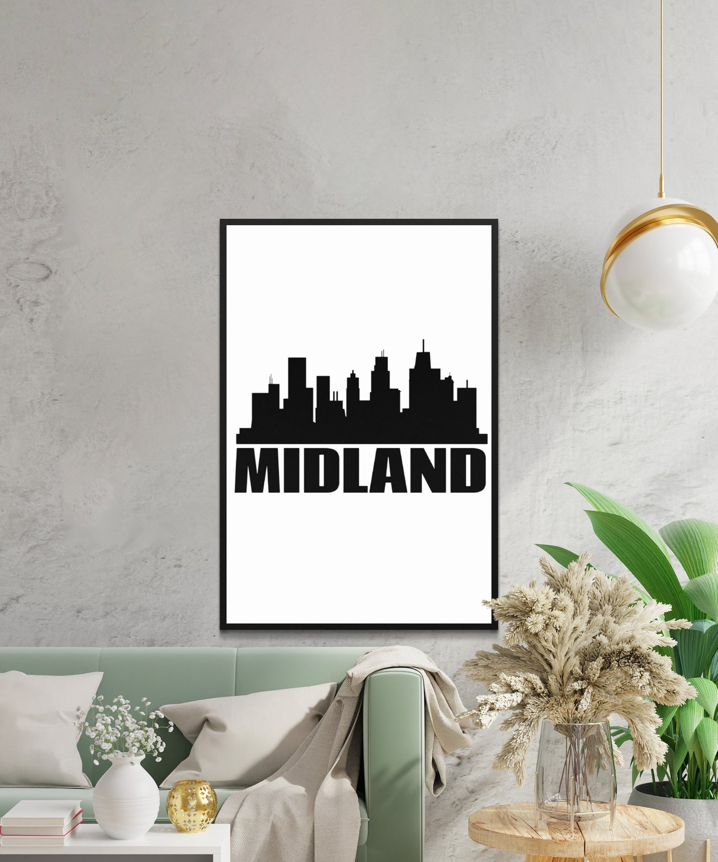 Midland Skyline Poster - Matte Paper