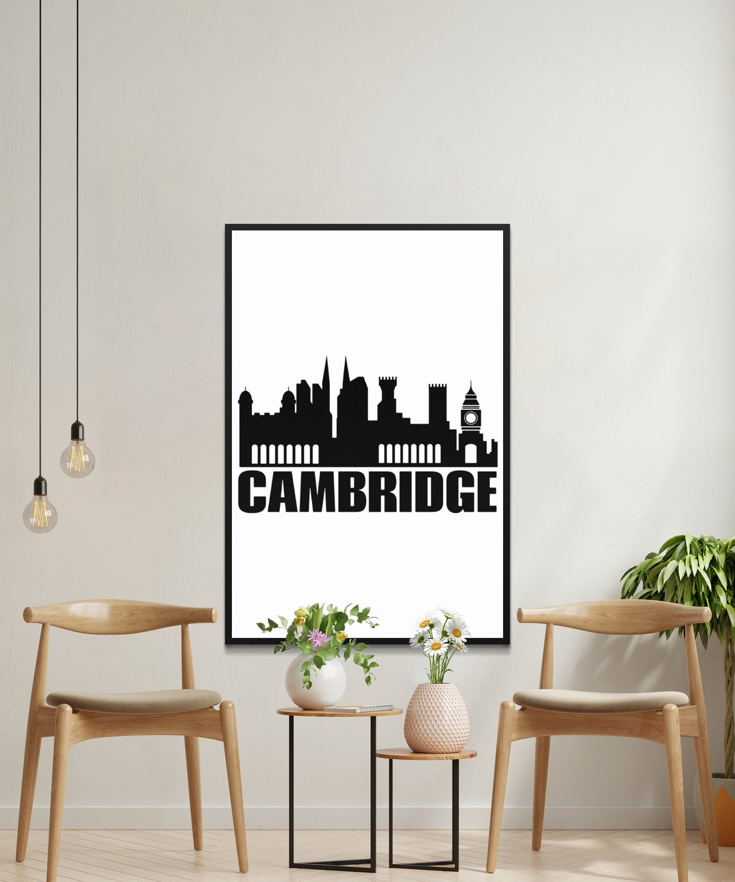 Cambridge Skyline Poster - Matte Paper