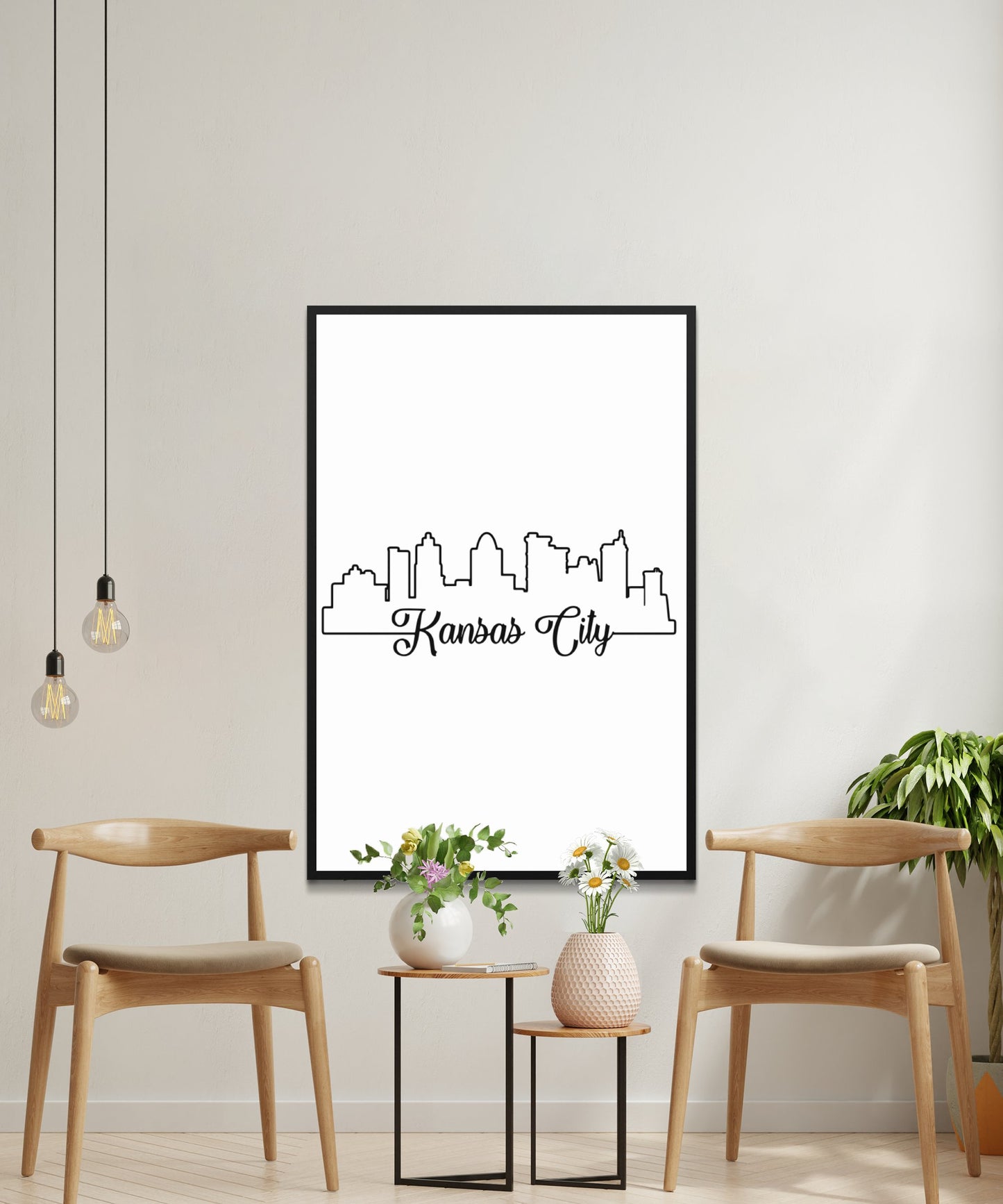 Kansas City Skyline Poster - Matte Paper