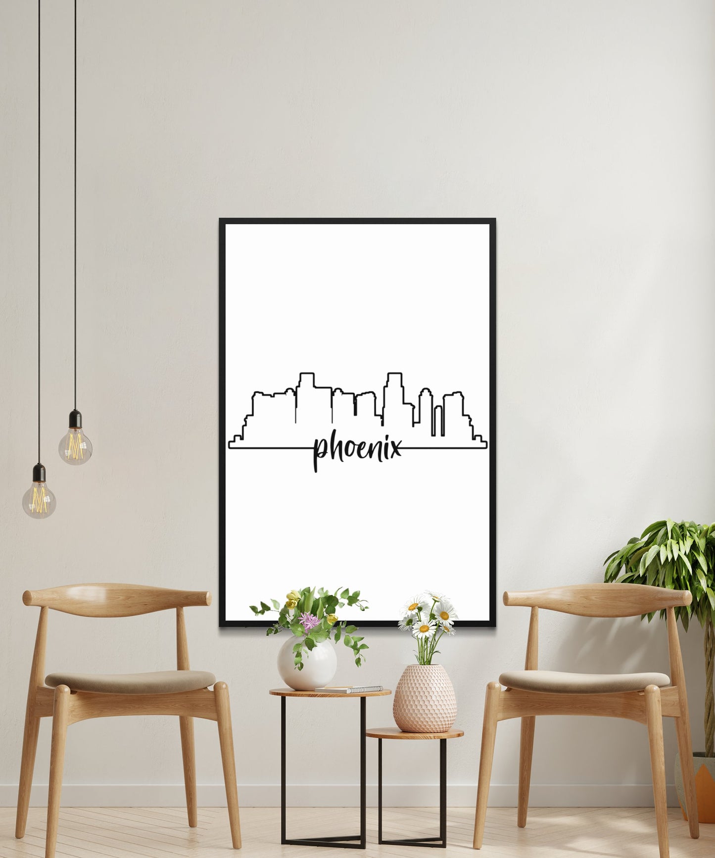 Phoenix Skyline Poster - Matte Paper