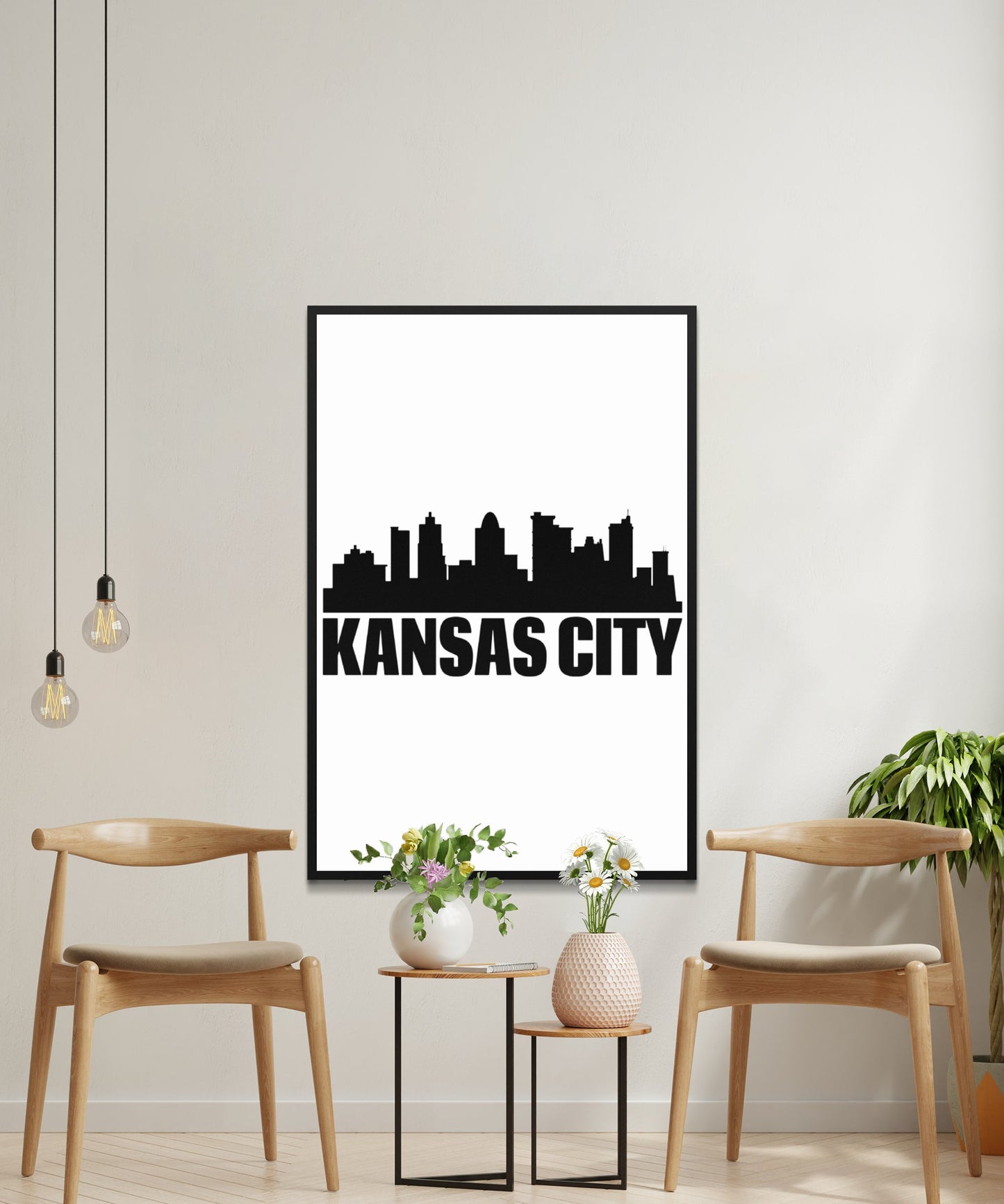 Kansas City Skyline Poster - Matte Paper