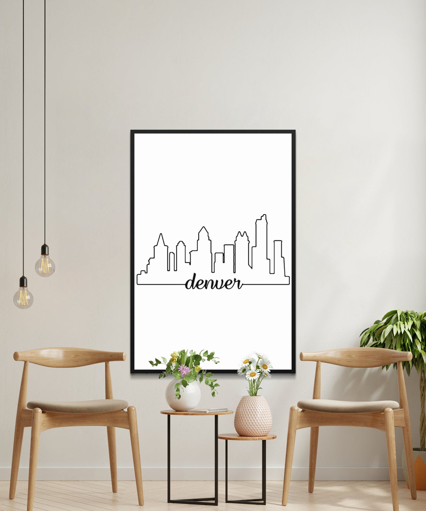 Denver Skyline Poster - Matte Paper