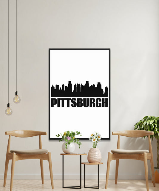 Pittsburgh Skyline Poster - Matte Paper