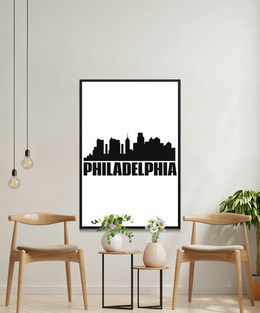 Philadelphia Skyline Poster - Matte Paper