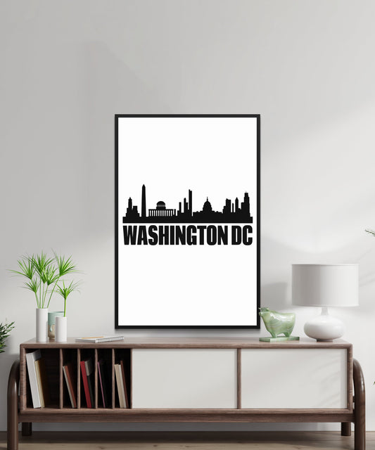 Washington Dc Skyline Poster - Matte Paper