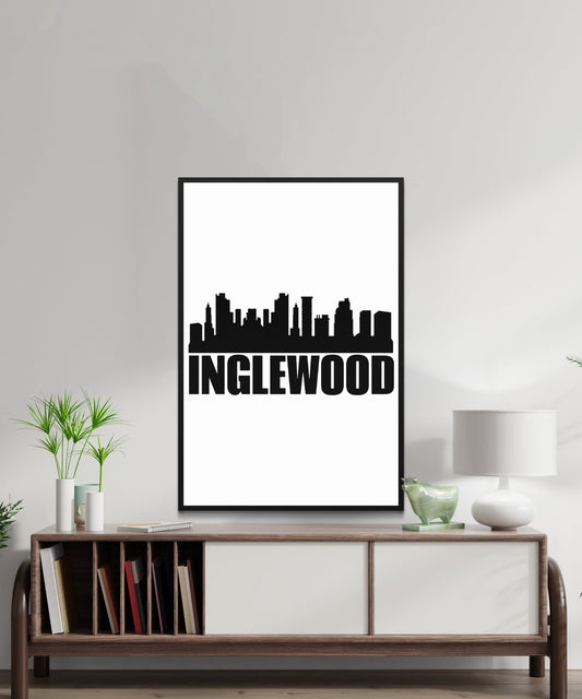 Inglewood Skyline Poster - Matte Paper