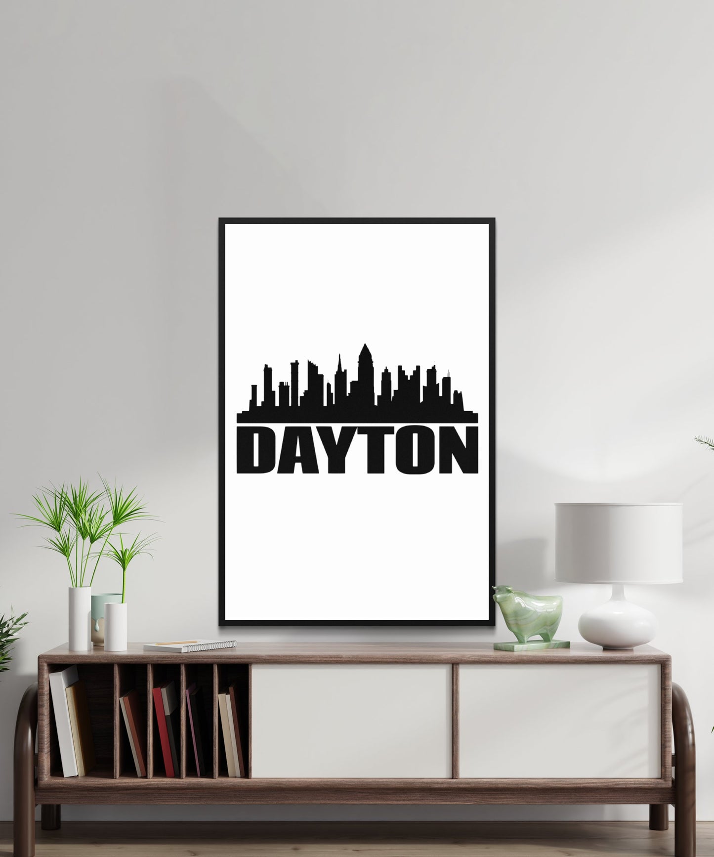 Dayton Skyline Poster - Matte Paper