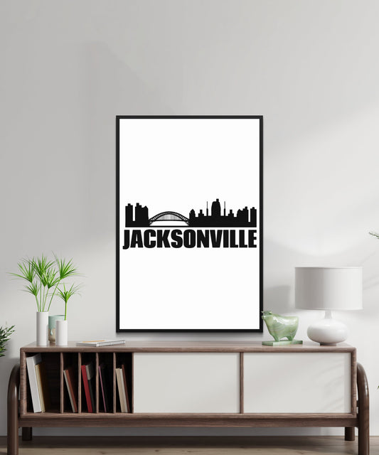 Jacksonville Skyline Poster - Matte Paper