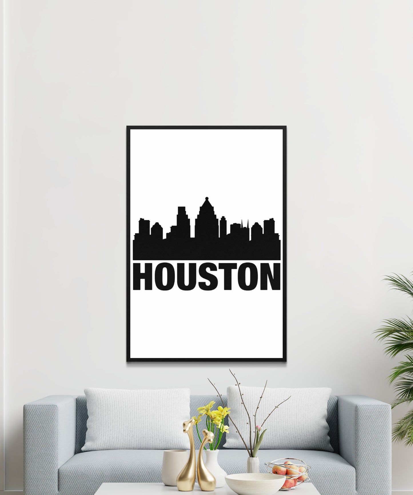 Houston Skyline Poster - Matte Paper
