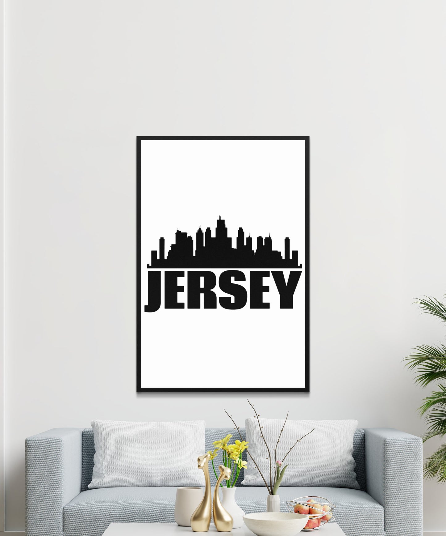 Jersey Skyline Poster - Matte Paper
