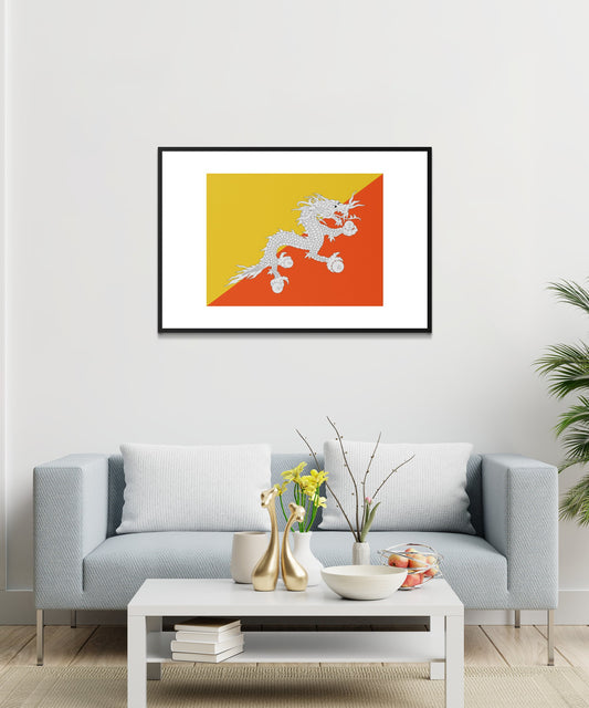 Bhutan Flag Poster - Matte Paper