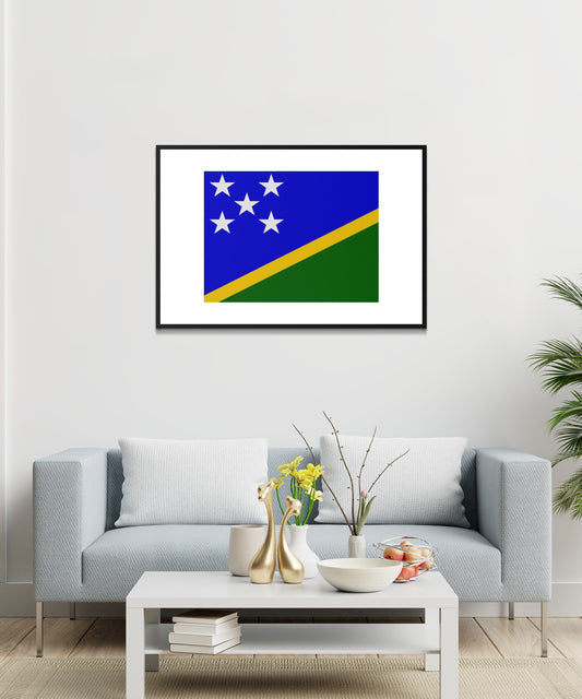 Solomon Islands Flag Poster - Matte Paper
