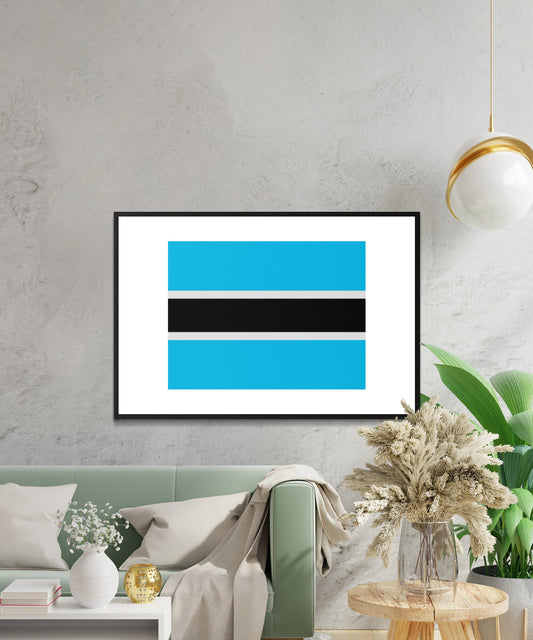 Botswana Flag Poster - Matte Paper