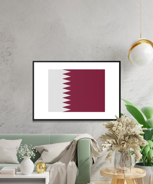 Qatar Flag Poster - Matte Paper