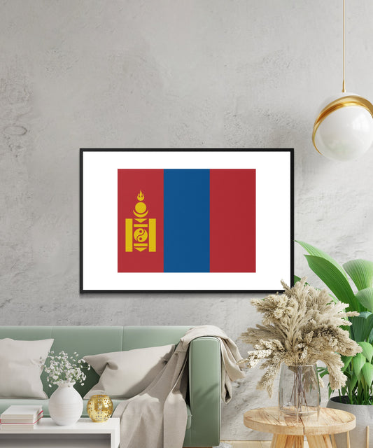 Mongolia Flag Poster - Matte Paper