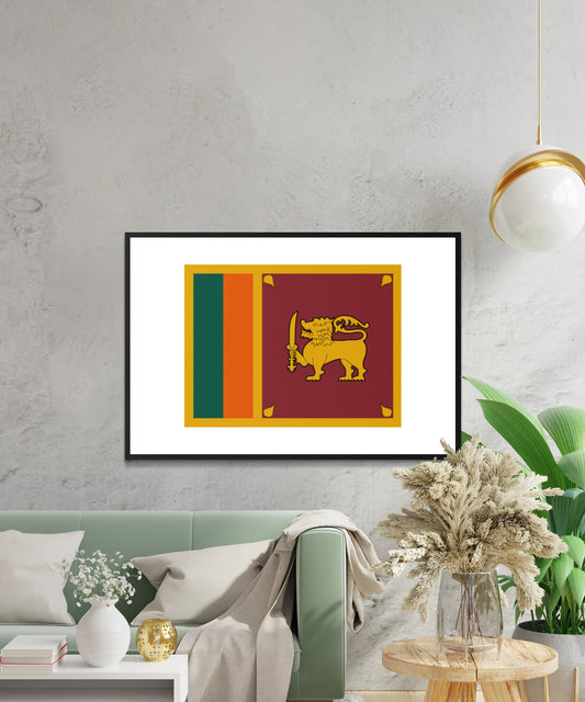 Sri Lanka Flag Poster - Matte Paper