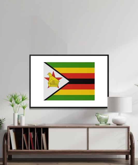Zimbabwe Flag Poster - Matte Paper