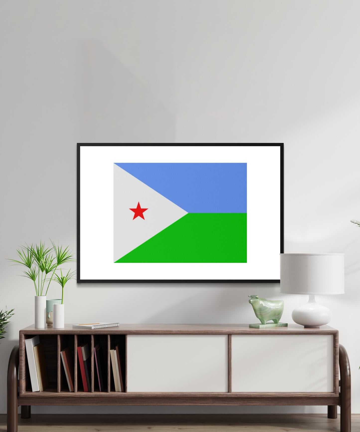 Djibouti Flag Poster - Matte Paper