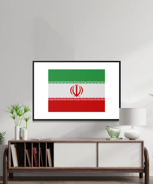 Iran Flag Poster - Matte Paper