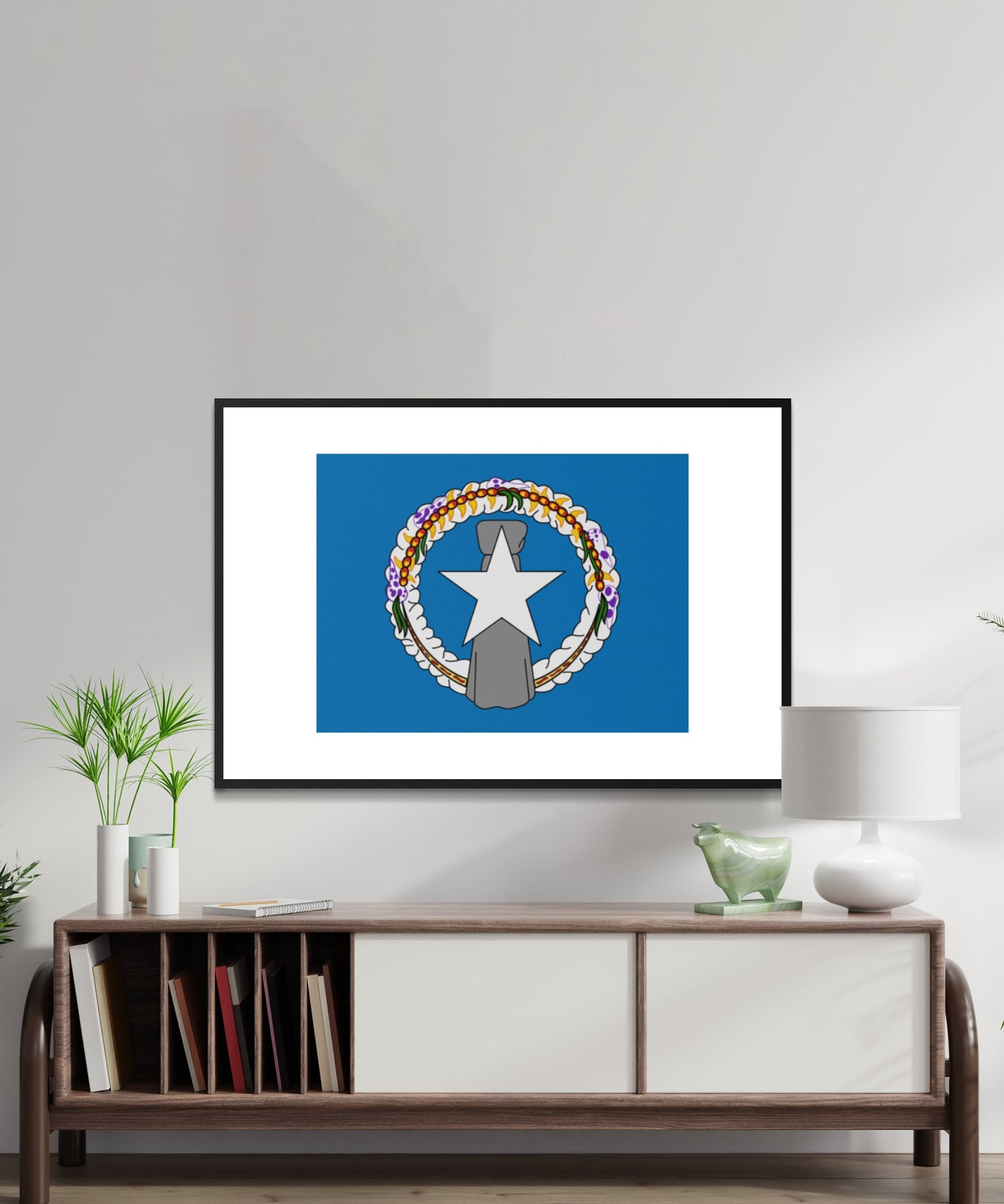 Northern Mariana Islands Flag Poster - Matte Paper