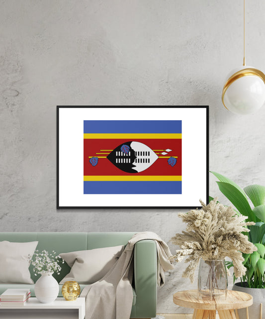 Eswatini Flag Poster - Matte Paper