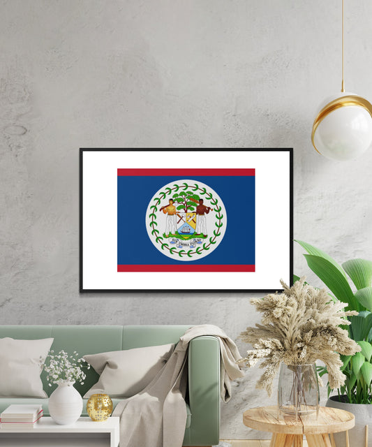 Belize Flag Poster - Matte Paper