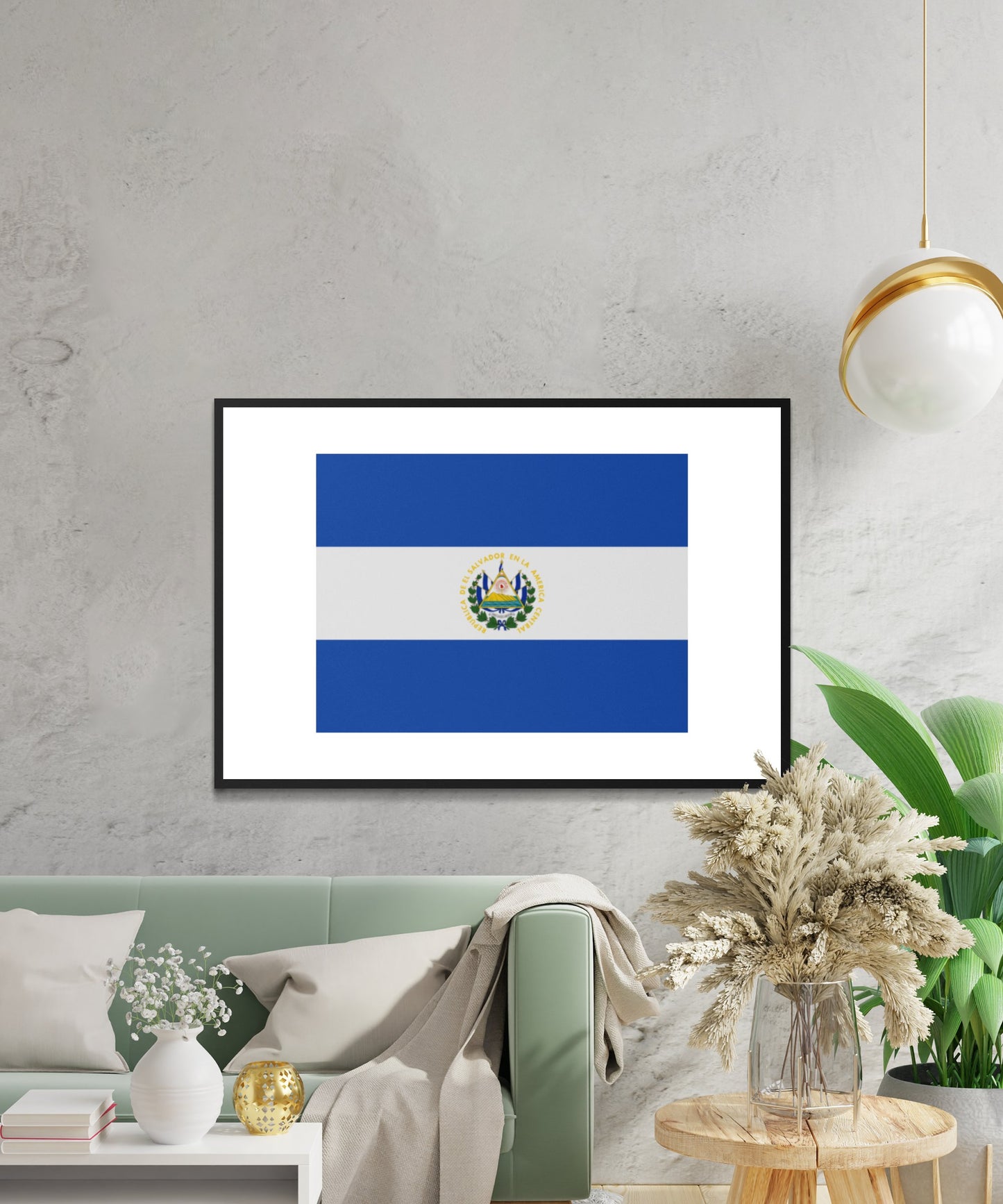 El Salvador Flag Poster - Matte Paper