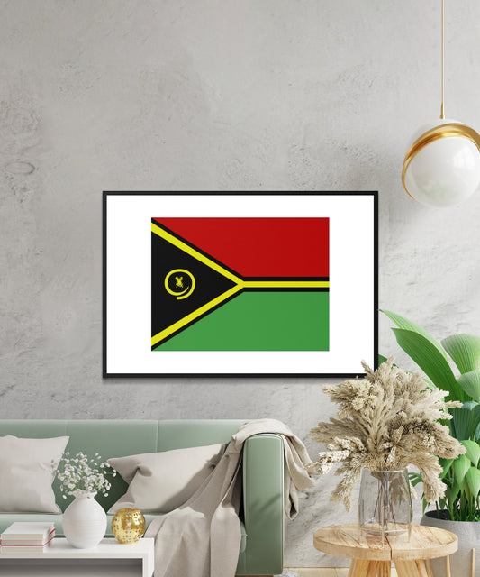 Vanuatu Flag Poster - Matte Paper