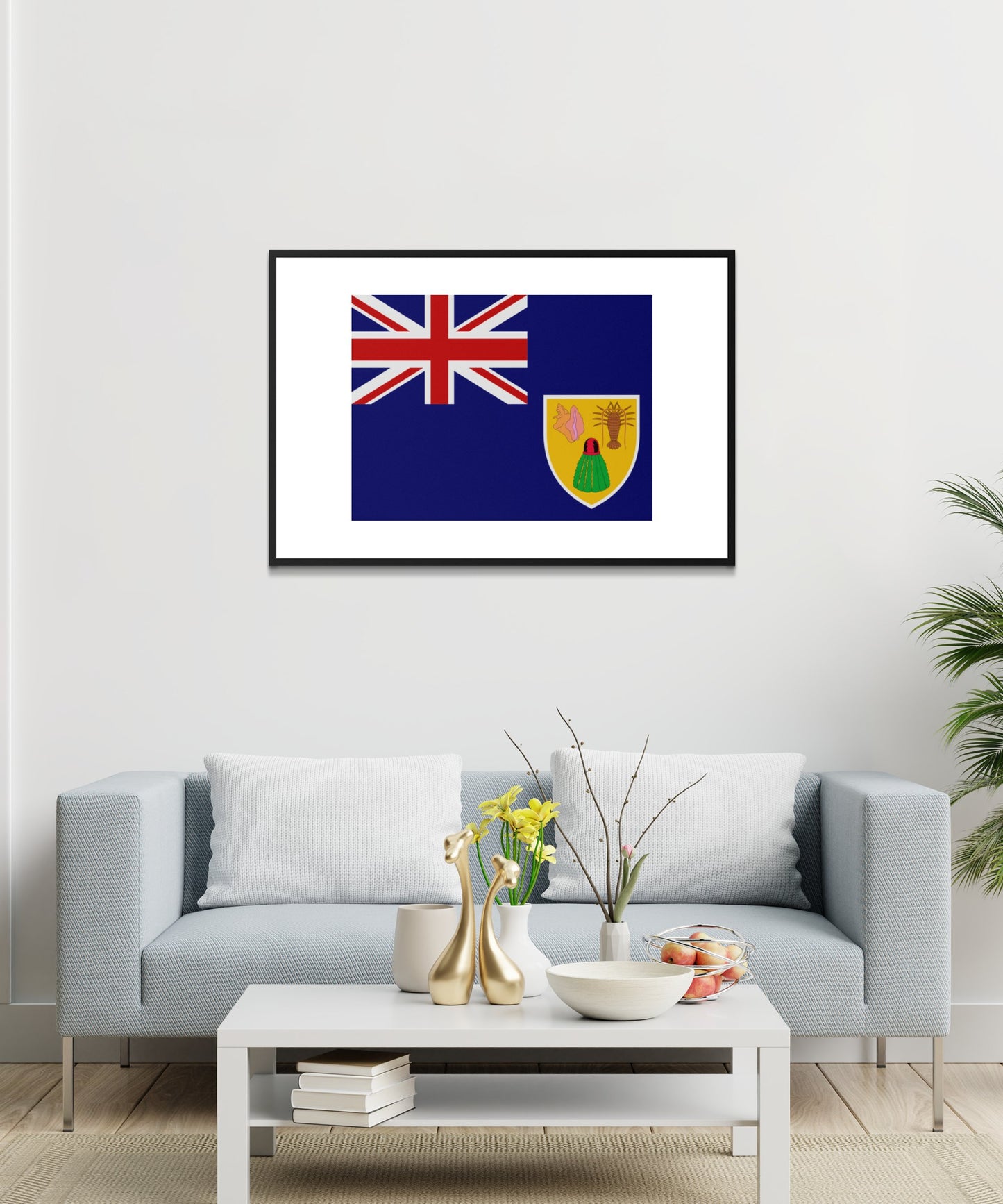 Turks and Caicos Islands Flag Poster - Matte Paper