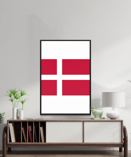 Denmark Flag Poster - Matte Paper