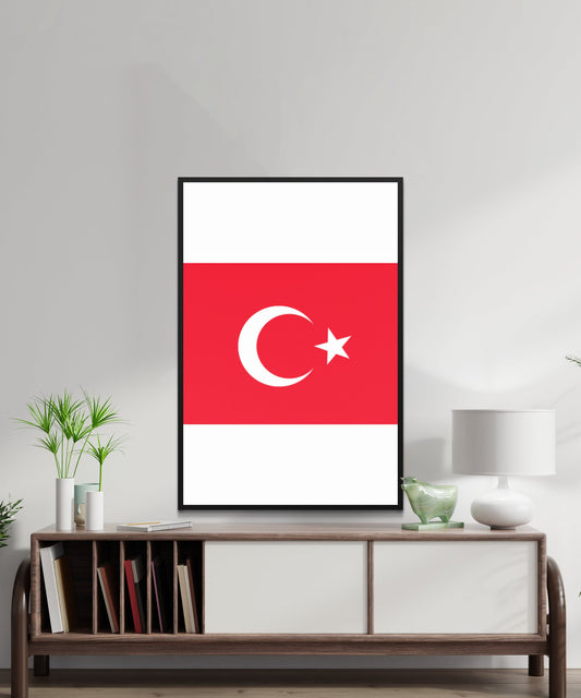 Turkey Flag Poster - Matte Paper