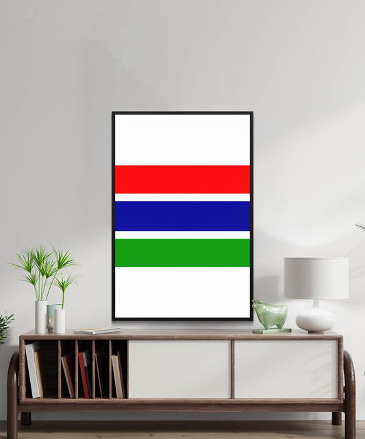 Gambia Flag Poster - Matte Paper