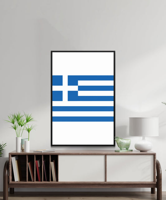 Greece Flag Poster - Matte Paper