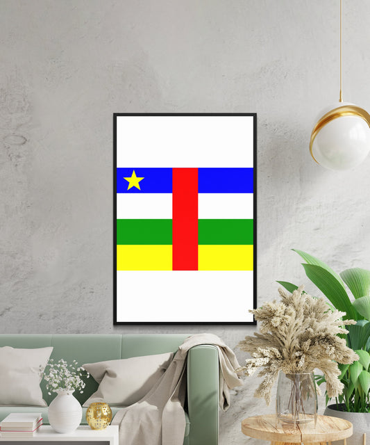Central African Republic Flag Poster - Matte Paper