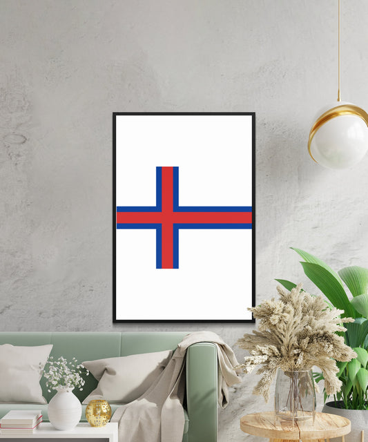Faroe Islands Flag Poster - Matte Paper