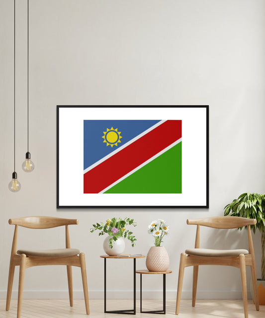 Namibia Flag Poster - Matte Paper