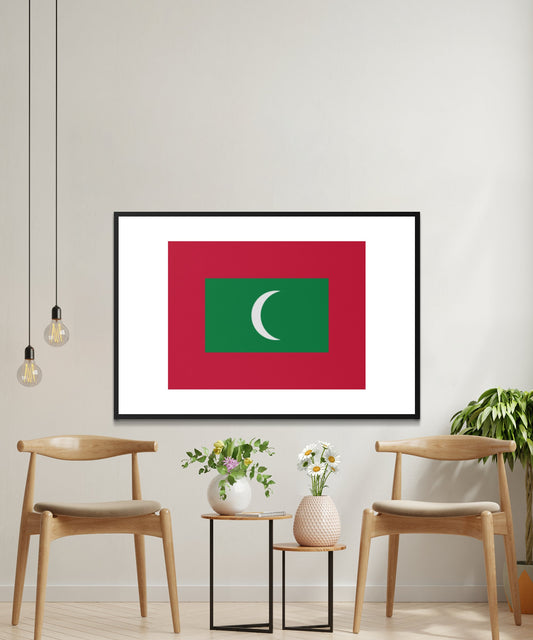 Maldives Flag Poster - Matte Paper