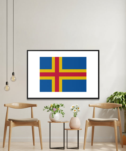 Åland Flag Poster - Matte Paper